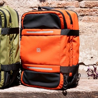 Adventure Eco cabin backpacks tile and khaki lifestyle