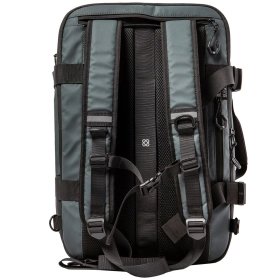 Motxilla Adventure Eco Max gris antracita vista dorsal