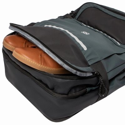 Mochila Adventure Eco Max gris antracita bolsillo frontal