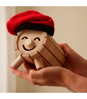 Tió de Nadal de fusta
