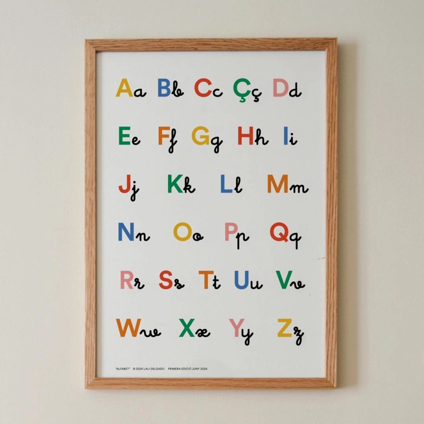 Póster educativo Alfabeto – Aprender jugando