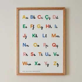 Póster educativo Alfabeto – Aprender jugando