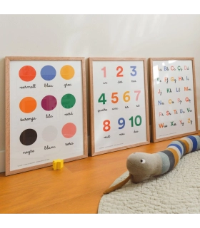Póster educativo Colores