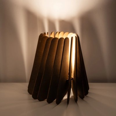 Truncated Wooden Lamp – Handcrafted in Barcelona