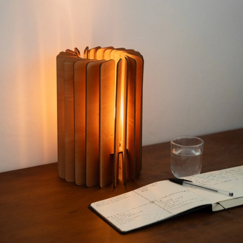 Senzilla Wooden Lamp – Handcrafted in Barcelona