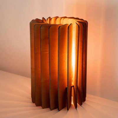 Lámpara Sencilla de madera – Artesanía de Barcelona