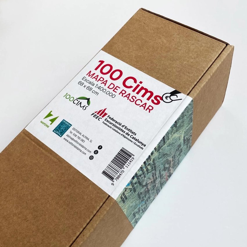 Carte à gratter 100 Cims – Editorial Alpina & FEEC