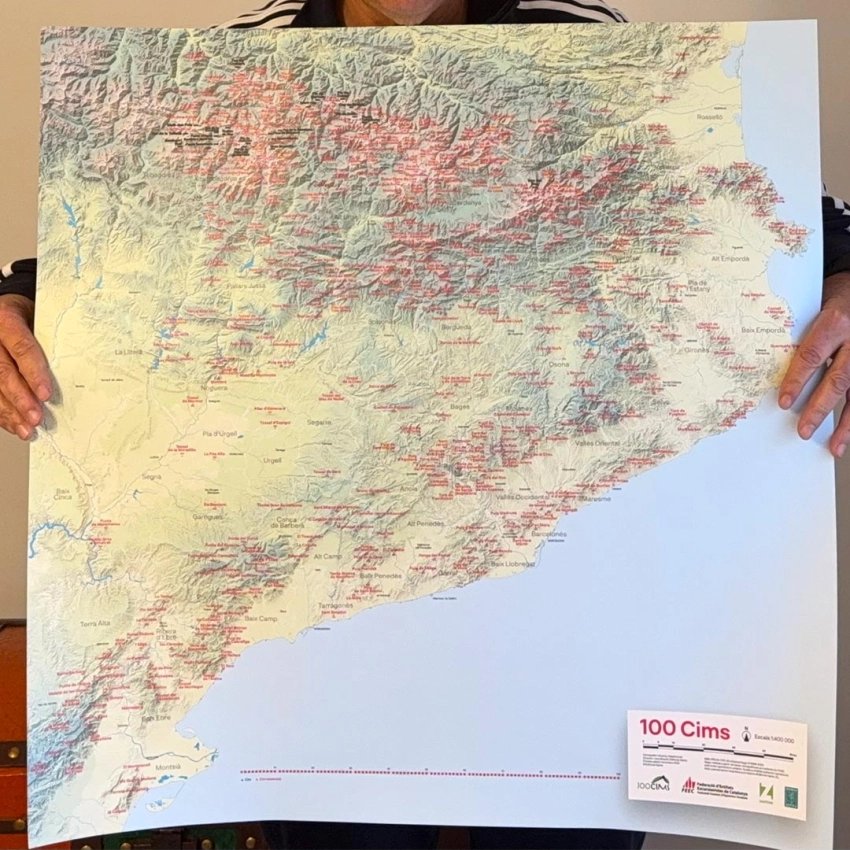 Mapa para rascar 100 Cims – Editorial Alpina & FEEC