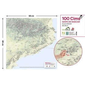 Mapa de rascar 100 Cims – Editorial Alpina & FEEC