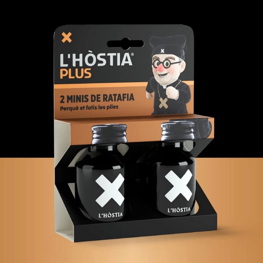 HOSTIA PLUS – 2 Mini Bottles of High-Voltage Ratafia 5 cl