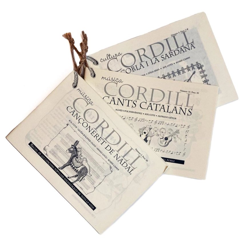 Lot de 3 livres de chants catalans et chants de Noël