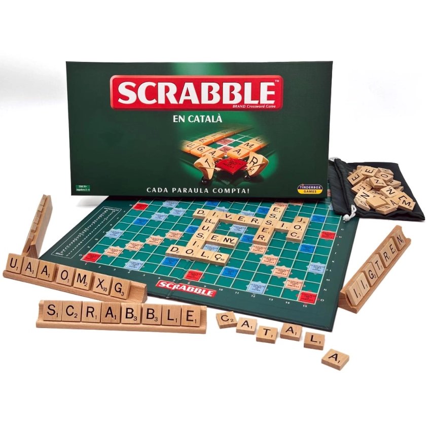 Scrabble en Catalán – Juego clásico de palabras con fichas de madera