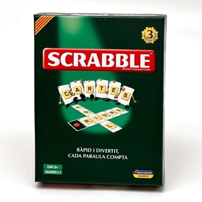Scrabble Cartes Catalan – Jeu rapide et compact à 3 modes
