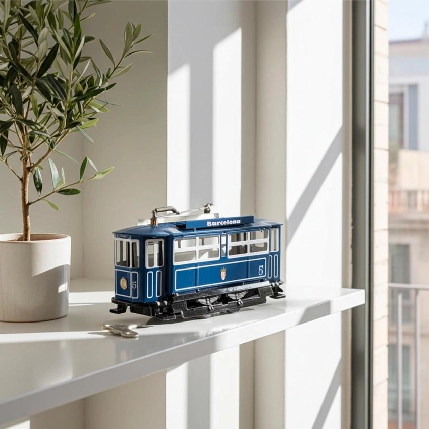 Replica of Barcelona's Tramvia Blau