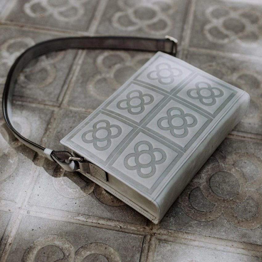 Barcelona Flower Leather Crossbody Bag