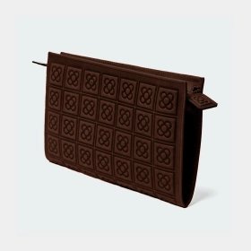 Bossa clutch Flor de Barcelona en pell gravada