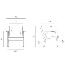 Fauteuil Danesa design nordique | Mobles 114