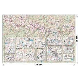 Carte à gratter Pyrénées 3000m | Sommets à conquérir