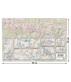Carte à gratter Pyrénées 3000m | Sommets à conquérir