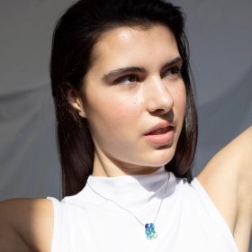 Collaret Casa Batlló esmalt blau gran o petit