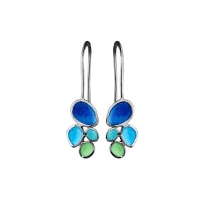 Gaudi Casa Batllo blue earrings hook or stud