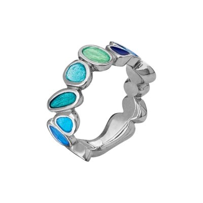 Bague Gaudí Casa Batlló bleu or ou argent