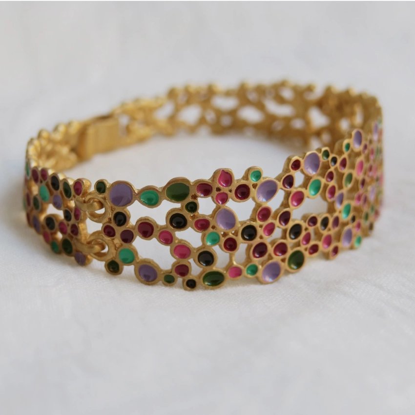 Pulsera Candy Colours esmalte multicolor 24K