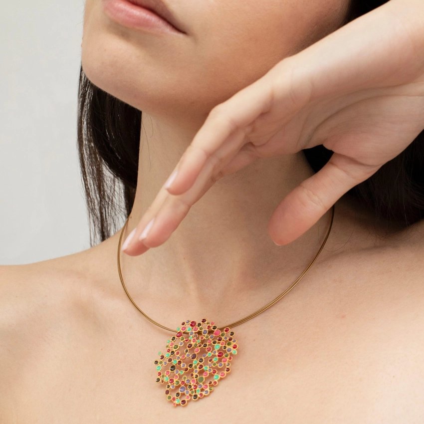 Collar Candy Colours esmalte multicolor 24K