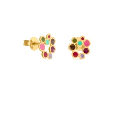 Arracades Candy Colours esmalt multicolor 24K