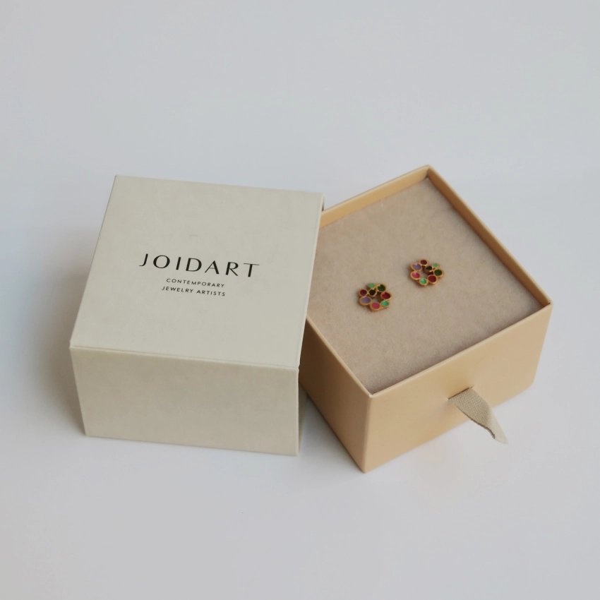 Candy Colours earrings multicolor enamel 24K