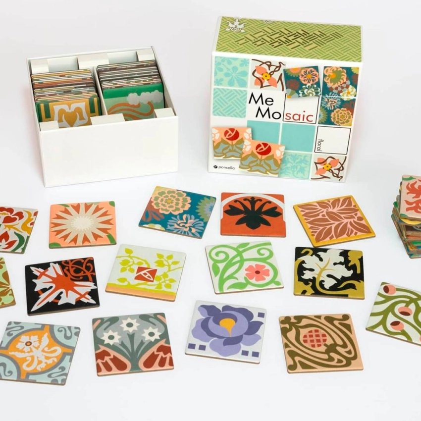 MeMosaic: Joc de memòria amb rajoles modernistes de Barcelona (Animals i Floral)