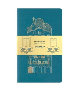 Set de 2 Carnets Cahier Moleskine Casa Batlló Édition Limitée