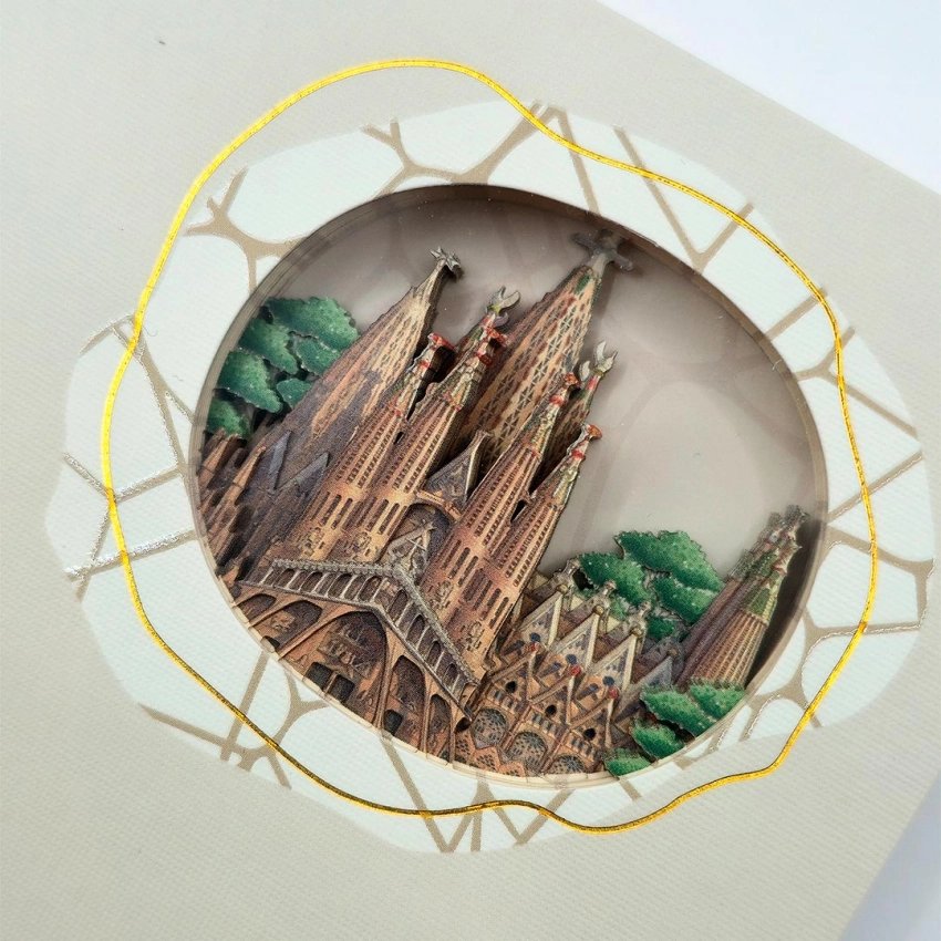Carnet 3D Sagrada Família A5 | Design Gaudí Barcelone