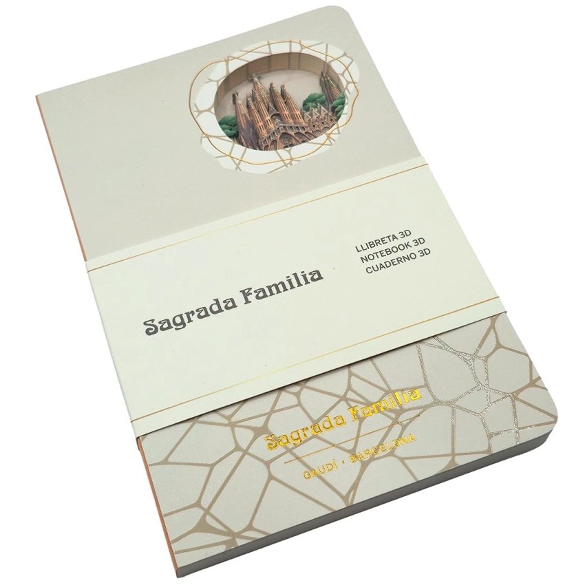 3D Sagrada Familia Notebook A5 | Gaudí Design Barcelona
