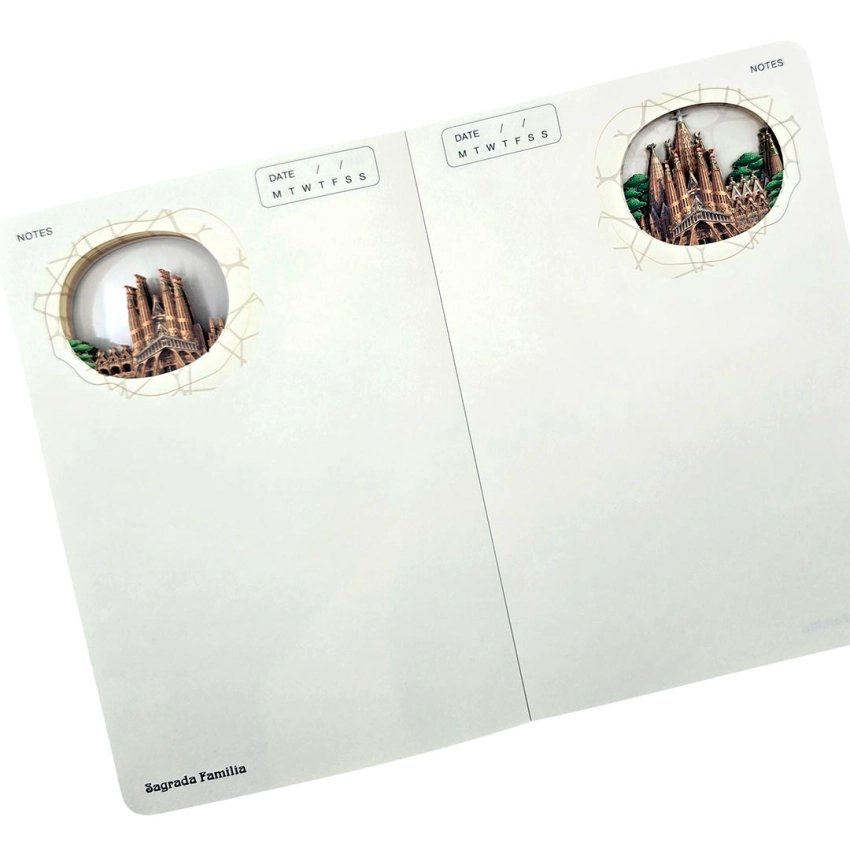 Cuaderno 3D Sagrada Familia A5 | Diseño Gaudí Barcelona