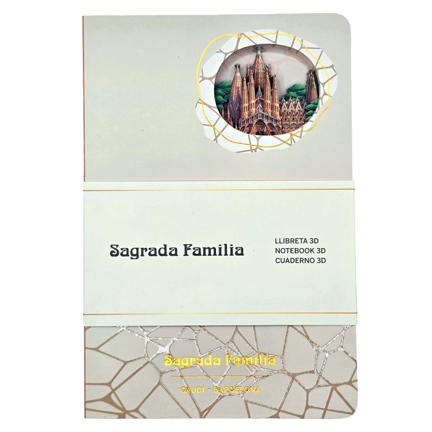 Carnet 3D Sagrada Família A5 | Design Gaudí Barcelone