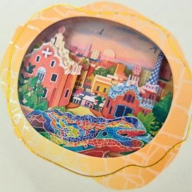 3D Park Güell Notebook A5 | Gaudí Design Barcelona