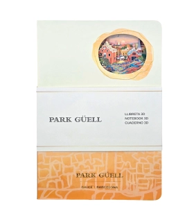 Cuaderno 3D Park Güell A5 | Diseño Gaudí Barcelona