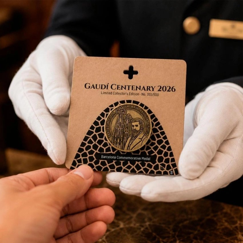 Gaudí 2026 numbered medal – Limited edition of 500 pieces