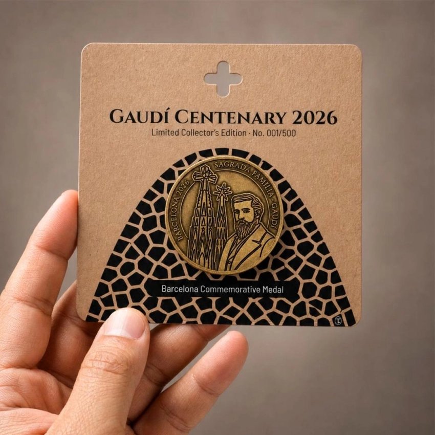 Médaille Gaudí 2026 numérotée – Édition limitée à 500 pièces