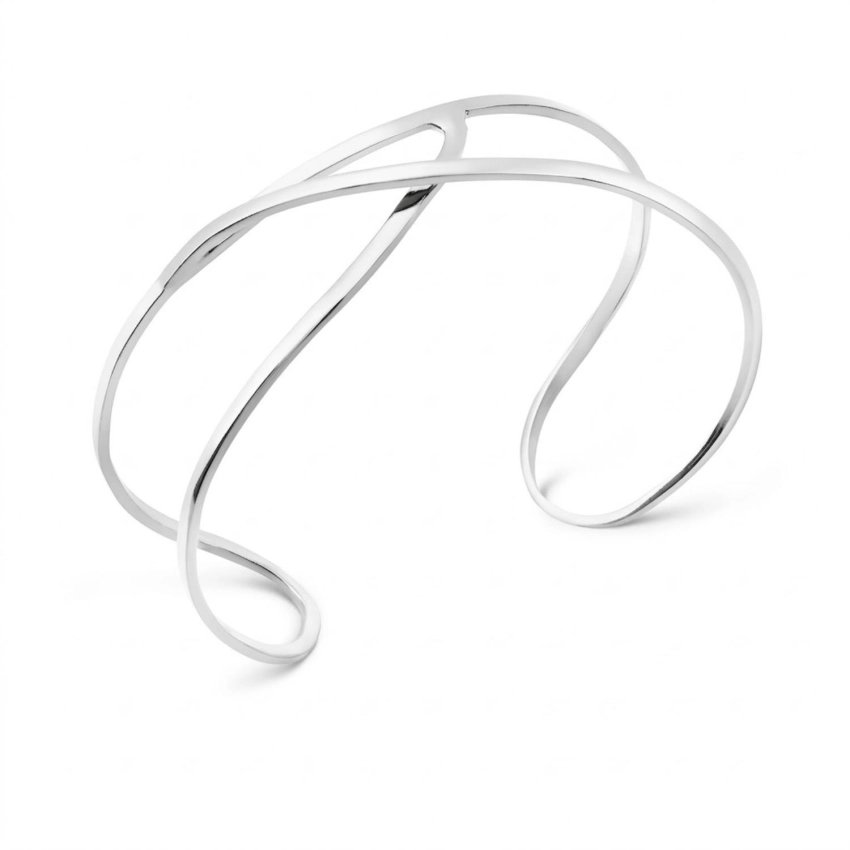 Embolic sculptural bracelet gold or silver