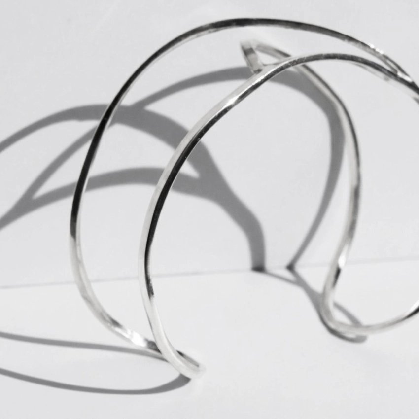 Bracelet Embolic sculptural or 24 K ou argent 925