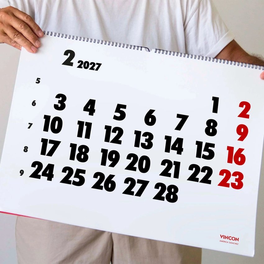 Vinçon Wall Calendar 2027: Iconic and functional design