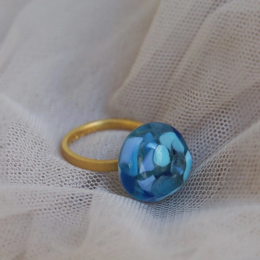 Gaudí Jewelry blue Casa Batlló ring – Joidart