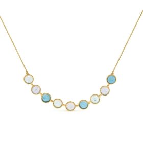 Gaudí Casa Batlló blue gold necklace – Joidart