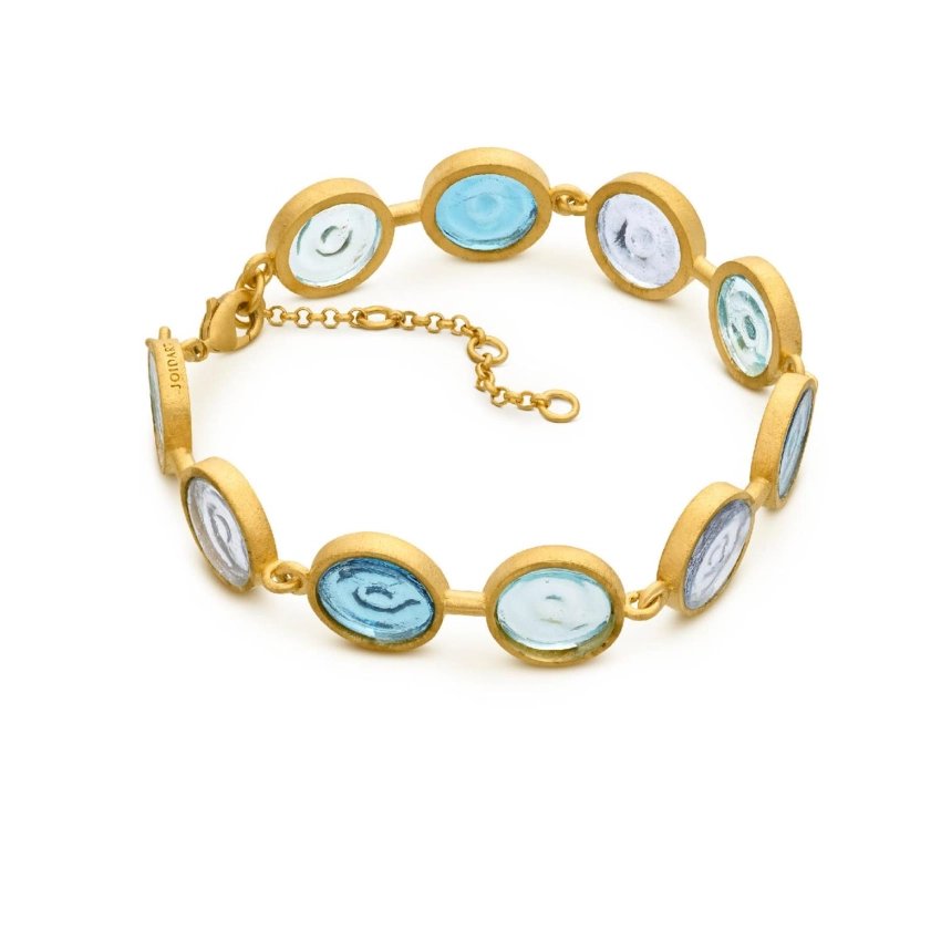 Pulsera Gaudí Casa Batlló azul oro 24K – Joidart