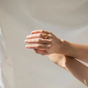 Oceanica 24K gold-plated ring Carla Cascales – Joidart