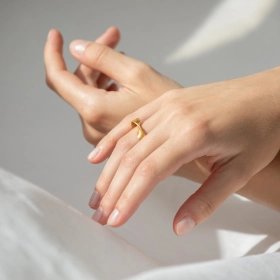 Bague Oceanica plaqué or 24K Carla Cascales – Joidart