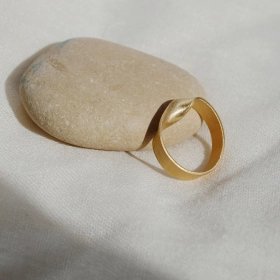 Anillo Oceanica dorado 24K Carla Cascales – Joidart