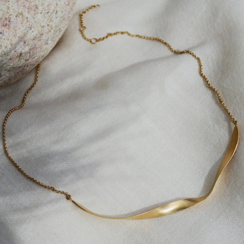 Oceanica 24K gold necklace Carla Cascales – Joidart